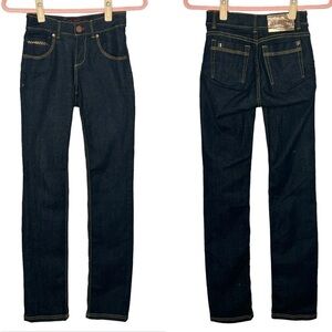 Pavi Italy Dark Wash Mid Rise Skinny Jeans